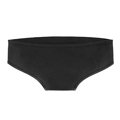 2xWomen Bikini Swim Trunks Silicone Underwear Summer Bottom Beach Pants Black-image-36