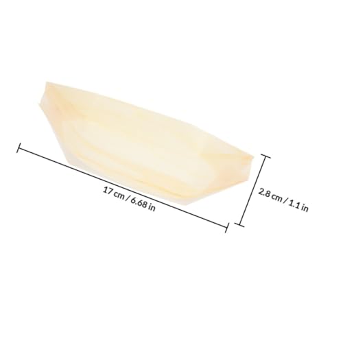 Platos desechables de madera para sushi 6 pulg x50 miniatura 2