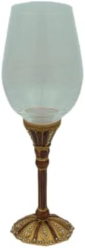 (D) Judaica Kiddush Cup Wine Cup For Shabbat and Havdalah Golden Tones