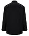 Ousafeve Unisex Black Chef Coat for Men Women Long Sleeve (X-Large, Black_Long)