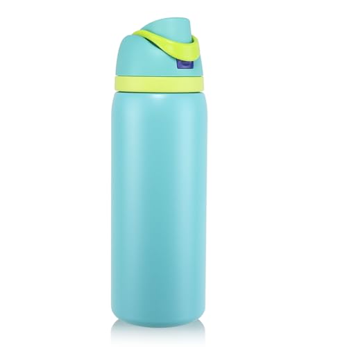 GIFUBOWA Insulated Water Bottle Stainless Steel with Straw 32oz for Sports and Travel