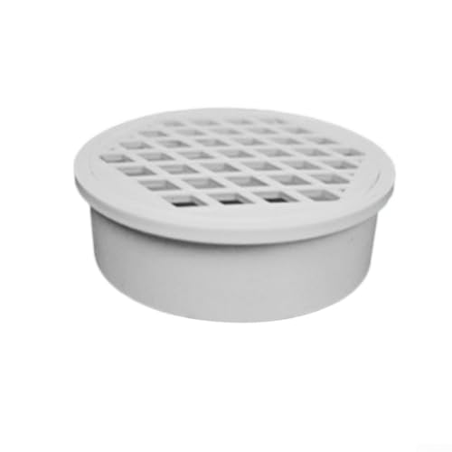 Tubo de PVC con drenaje de piso integrado, cubierta de drenaje de piso, sistema de drenaje de balcón, drenaje de piso de baño, cubierta de drenaje de ducha, para sistemas de drenaje de balcón (110 mm)