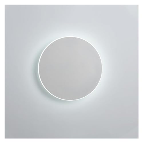 Applique ronde tactile en acrylique blanc et lumière chaleureuse pour décoration moderne