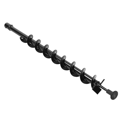 Steel Earth Auger Drill Bit Garden Post Hole Digger 60x800mm Single Blade Professional Accessories