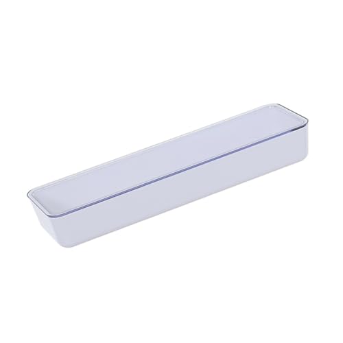 DIYEAH Caja de Almacenamiento para Cubiertos de Plástico Estuche Organizador para Palillos y Utensilios de Cocina Recipiente Compacto para Orden el Hogar Color Blanco Diseño Resistente y