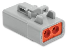 Amphenol Sine Systems ATP06-2S Connector Housing, Plug, 2 Way, Plastic