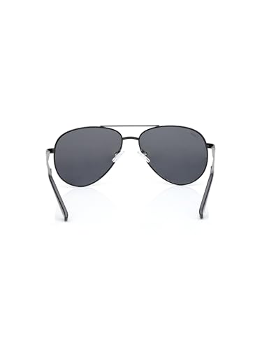 Image of Fastrack Tees Black Pilot Polarized Unisex Sunglasses