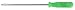 Sunex 98227 3/16" by 6" Slotted Screwdriver, Neon Green