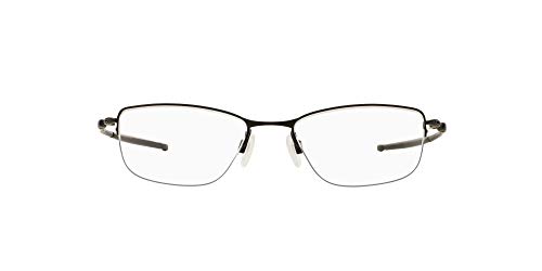 OX5120 Lizard 2 Rectangular Titanium Eyeglass Frames, Satin Black/Demo Lens, 54 mm
