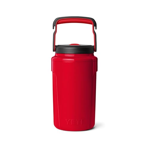 Image of YETI Silo Half Gallon Insulated Straw Cap Water Jug - Leakproof, Lightweight Sports Bottle with Fence Hook Handle - Keeps Drinks Ice-Cold - Ideal for Gym, Sports & Tournaments, Rescue Red