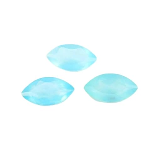 Chalcédoine bleu clair taillée en marquise pour création de bijoux d'exception