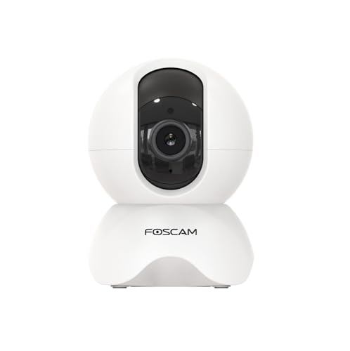 Foscam Cámara IP X5 Blanca WiFi/LAN 5MP, Seguridad, Detección Humana, Audio, Visión Nocturna.