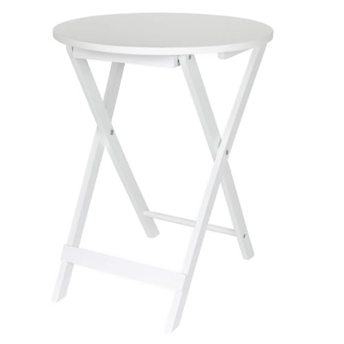 Acomoda Textil: Mesa Auxiliar Plegable Redonda