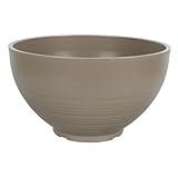 MOBUTOFU Dekorativer Pflanzkübel Sandfarben Feiner Kunstharz Blumentopf Vielseitig als Hydrokultur Behälter und Desktop Aufbewahrung für Zimmerpflanzen Balkon und Büro