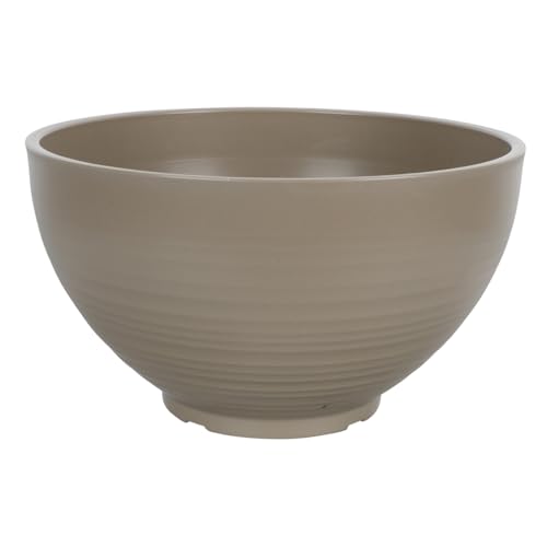 MOBUTOFU Dekorativer Pflanzkübel Sandfarben Feiner Kunstharz Blumentopf Vielseitig als Hydrokultur Behälter und Desktop Aufbewahrung für Zimmerpflanzen Balkon und Büro