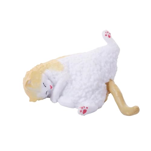 小さな彫刻エレガントなミニチュア装飾ワークスペース棚ディスプレイペット恋人のギフト樹脂クラフト置物かわいい猫の置物