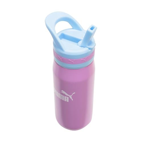 Image of PUMA unisex-adult 18oz Insulated Stainless Steel Water Bottle With Straw & Carry Handle