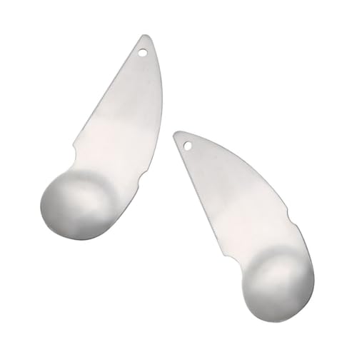 FONDOTIN 2 Pezzi Cucchiaio Kiwi in Acciaio Inossidabile da Peeler e Scavino per Frutta Facile da Usare Pulire e Conservare Adatto Kiwi Pesche Agrumi e Arance