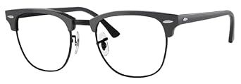 Ray-Ban Clubmaster Lead Glasses - 0.75mm Pb X-Ray Radiation Eye Protection, Adjustable Silicone Nosepads