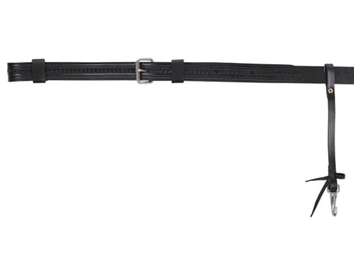 Circle Y Shell Tool Flank Cinch with Billets Black