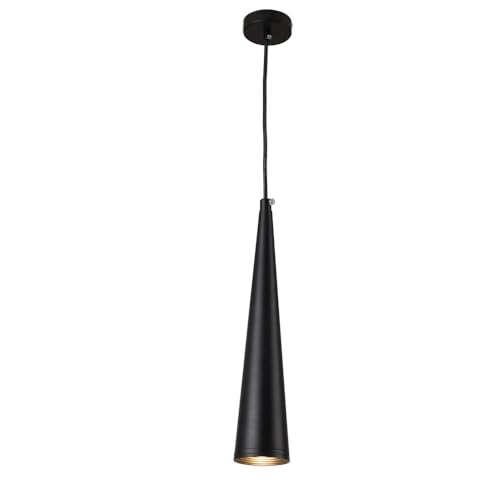 DRFGHK Lámpara Colgante Moderna para mostrador | Lámpara Colgante LED de Barra | Lámparas de araña cónicas largas para Comedor | Foco COB Recto Decorativo Creativo (Blanco cálido/Neutro)