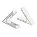 FOCMKEAS 3PCS 45 Degree Angle 2020 Aluminum Corner Brackets Profile Corner Joint Connectors Angle Braces (Sliver Tone)