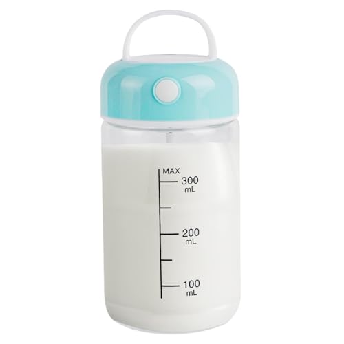 Obesntln - Coctelera de proteínas, tazas de coctelera para batidos de proteínas, taza de agitación eléctrica potente, taza de mezcla de grado alimenticio de 380 ml, bonita botella coctelera para