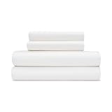 BleuBully Pure Beech Modal Sheet Sets – 400TC Cooling Sheets - Ultra Soft, Hypo-Allergenic Sateen Sheets from Beechwood (Ivory White, King)