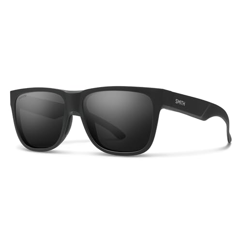 SMITH Lowdown 2 Sunglasses – Men’s & Women’s Performance Eyewear for All-Day Use, Water Sports, Running, Hiking, Driving – Matte Black + Black ChromaPop Glass Polarized Lenses