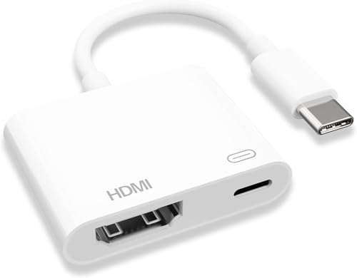 HDMI Type-C�ϊ��A�_�v�^ 2in1 �^�C�vc hdmi �ϊ� �}���[�d �ݒ�s�v �x���Ȃ� ���S HDMI�ϊ��P�[�u�� iPad/iPhone/Google Pixel/Samsung/Switch�Ή� ���{�����t