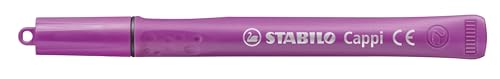Image of STABILO Felt Medium Tip Pen Cappi Arty - Wallet of 18,+ 2 Cap-Rings, Multicolor