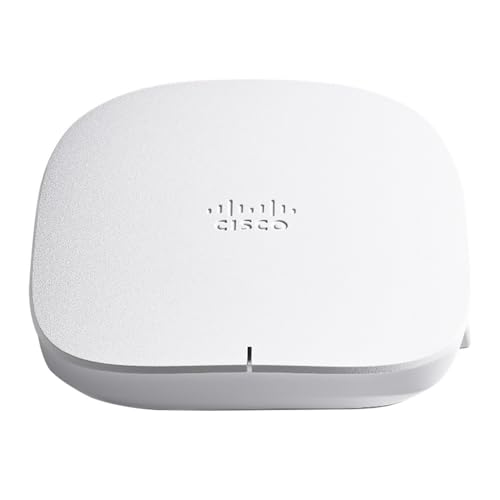 Cisco Business Ethernet 150AX Wi-Fi 6 2x2 Access Point 1 GbE Port dual band- Ceiling Mount, PoE Injector Included, 3-Year Hardware Protection (CBW150AX-B-NA)
