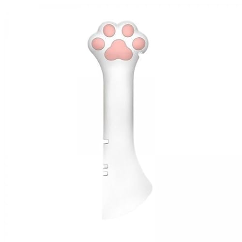 B Baosity 2x ポータブル猫缶切りスプーン、猫の餌やりスパチュラ、犬用シリコン多機能ジャーオープナー