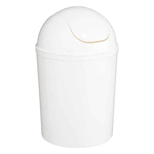 Paris Prix B Basic & Co - Poubelle de Salle de Bain Essential 7L Blanc