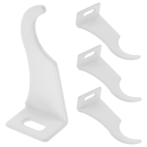 NULYLU Kit 4 Crochets Suspendre pour Radiateur Acier Anti-Corrosion Capacité Renforcée Installation sans Outils Adapté Chauffage Central