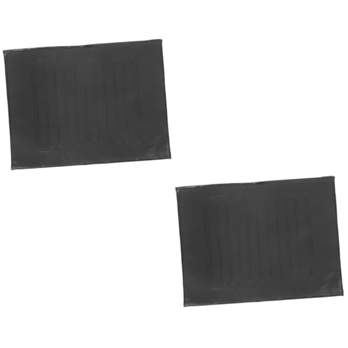 FRCOLOR 2 Piezas Cojín para Silla De Ruedas Almohadilla Asiento Llantas Sillas De Ruedas Sillón Reclinable Silla De Oficina Ergonómica Cojín De Gel para Aliviar La Presión Cuero Black
