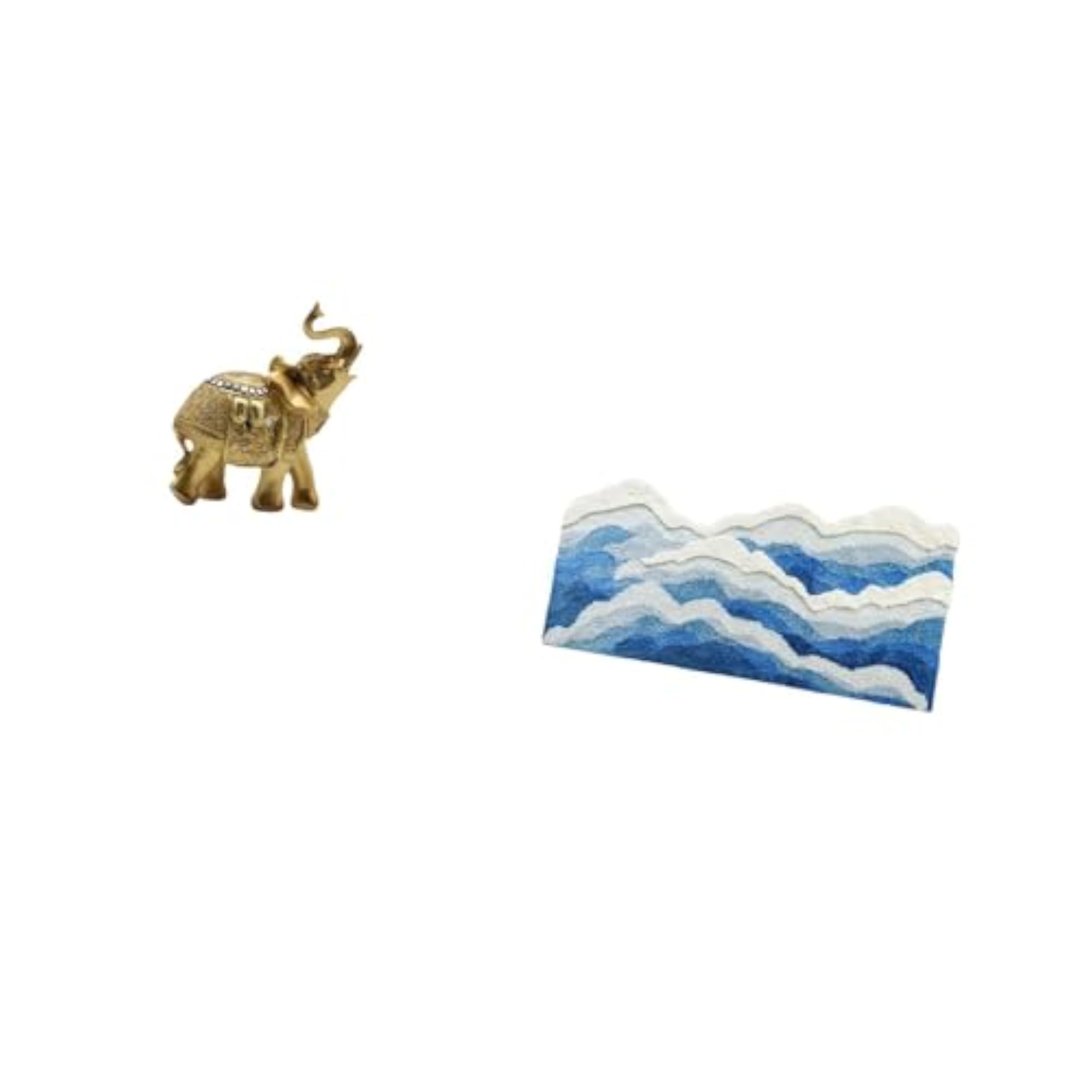 Oceanic Elephant Resin Sculpture Bath Mat
