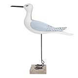 Décoration compacte et polyvalente : grâce à sa petite taille, cette statue de mouette se pose facilement sur un bureau, une étagère ou une table, s'intégrant harmonieusement à les styles de décoration intérieure, dans un esprit bord de mer