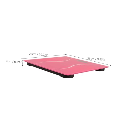 Báscula digital portátil HEALLILY para baño color rosa miniatura 2