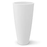 Nicoli Vaso Alto Style 36x70 cm – Vaso Decorativo da Interno ed Esterno in Plastica Resist...
