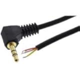 Multicomp Pro Cable, 3.5Mm Stereo Plug-Free End, 6Ft - PSG03700