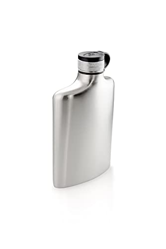 GSI Outdoors Glacier Stainless Hip Petaca, Unisex Adulto, Plateado, 8 OZ