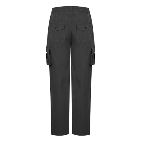 Men's Cargo Pants Slim Fit Straight Leg Casual Hiking Pants Fashion Outdoor Lightweight Work Pants Multi Pockets4