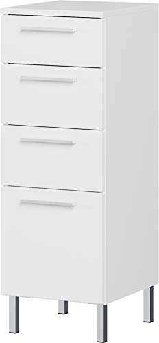 Armario inferior blanco GERMANIA mueble auxiliar de cocina y baño de 30x86x35 cm 2