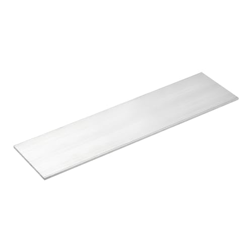 Image of uxcell Square Aluminum Flat Bar, 1 /8 inch Thick 3.9 inch Width 12 inch Length Square Aluminum Bar 6061 Aluminum Flat Plate, 3 x 100 x 305mm T6511 Solid New Mill Stock for Industrial Building