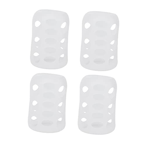 Image of TOYANDONA Infant Bottles Feeding Glass Covers Baby Bottle Cover Silicone Bottle Case Nursery Bottle Protector Cover Baby Bottle Protector Cover Nursery Bottle Cover Protection Cap Milk 4pcs