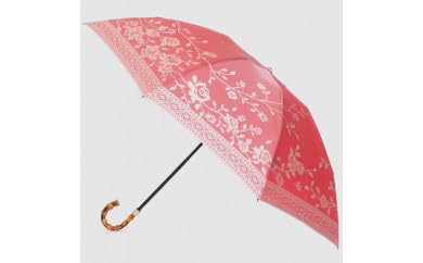 [槙田商店]晴雨兼用折りたたみ傘 kirie バラ フレンチレッド 傘 かさ 雨具 高級 晴雨 兼用 UV 日焼け ギフト ファッション 日傘 プレゼント 化粧箱 老舗