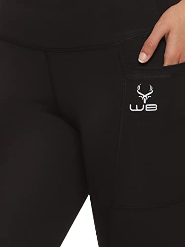 Image of High Waist Slim Fit Gym Workout Tights Yoga Pants Leggings with Pocket for Women | Black | XL