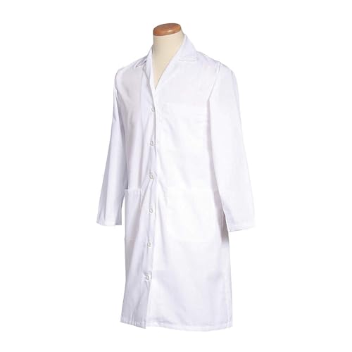 Lab Coat, XL, White, 28-1/2 in. L