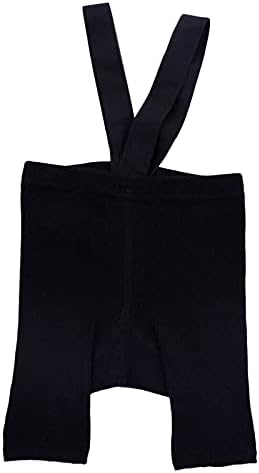 Mubineo Infant Toddler Baby Basic Plain Overall Shorts Leggings Girls Boys Suspender Overalls (Black , 6-12 Months )